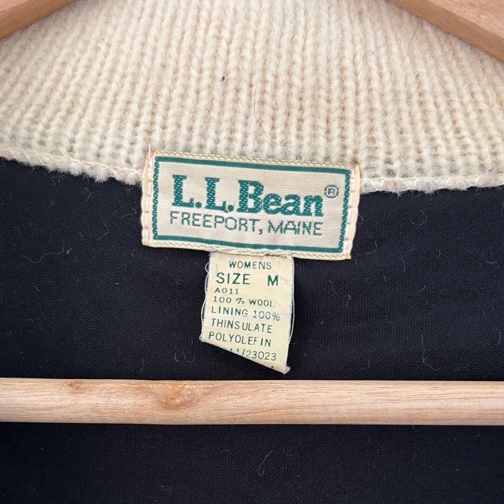Vintage 1970s L.L. Bean Vintage Multicolor Striped Zip-Up sweater - Picture 5 of 9